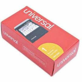 Universal Business Card File, Black, 600, UNV10601