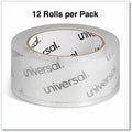 Universal Packaging Tape, Clear, 12 / Pack, UNV66100