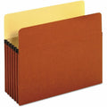 Universal Straight Tab Cut Letter Expanding File, Brown, 8 1/2" Width x 11" Length, 10 Box, UNV15262