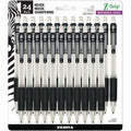 Zebra Z-Grip Mechanical Pencil, 0.7 mm, HB #2 Graphite, Black Grip, 24-Pack, ZEB15241