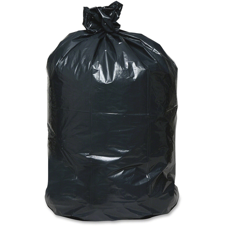 Berry Reclaim Heavy-Duty Recycled Can Liners, Large, Black, Plastic, 45 gal, Coreless Roll, 100 / Carton, WBIRNW4620