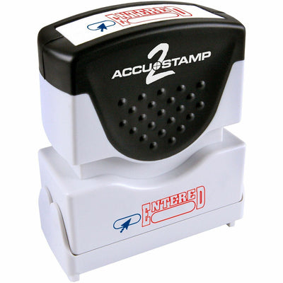 Cosco 2-color ENTERED Message Stamp, COS035544