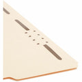 Smead 1/3 Tab Cut Letter Recycled Fastener Folder, Manila, 8 1/2" Width x 11" Length, 50 / Box, SMD14600
