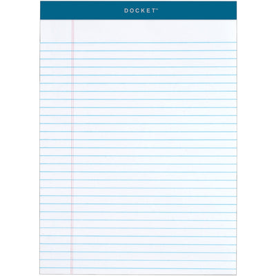 TOPS Docket Legal Rule Writing Pads, 8 1/2" x 11 3/4", 6 / Pack, TOP63416