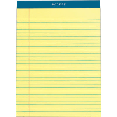 TOPS Docket Legal Rule Writing Pads, 8 1/2" x 11 3/4", 1 Pack, TOP63406