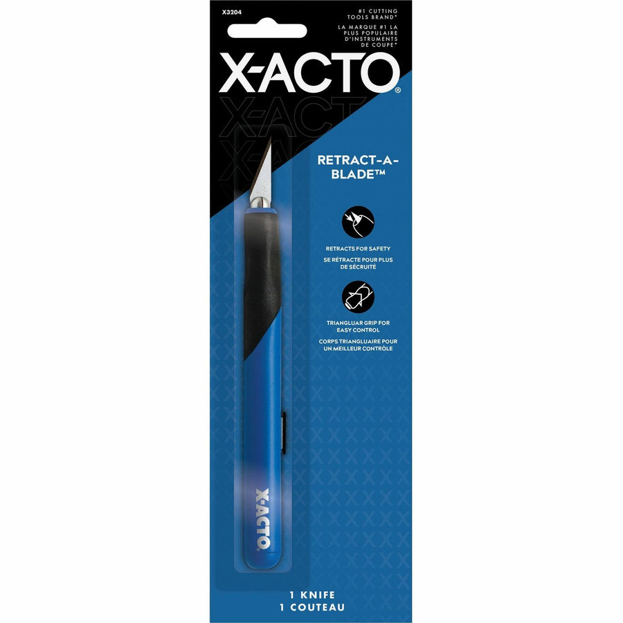 X-Acto Retract-A-Blade No. 1 Knife, Blue, Metal, Replaceable Blade, EPIX3204