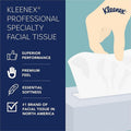 Kimberly-Clark Kleenex Professional Facial Tissue in Flat Tissue Boxes, White, 64 / Carton, KCC21195