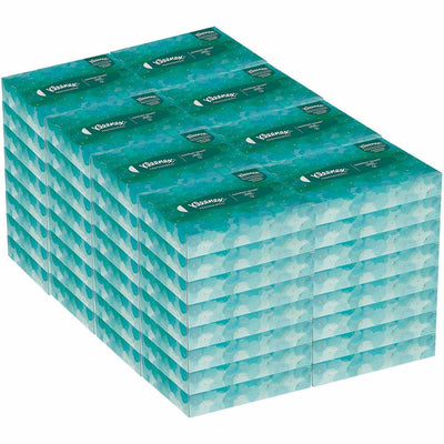 Kimberly-Clark Kleenex Professional Facial Tissue in Flat Tissue Boxes, White, 64 / Carton, KCC21195