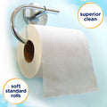 Kimberly-Clark Cottonelle Clean Care Bathroom Tissue, White, 4 / Carton, KCC12456