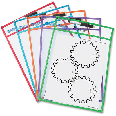 Learning Resources Write-and-wipe Pockets, 5 / Set — view 1