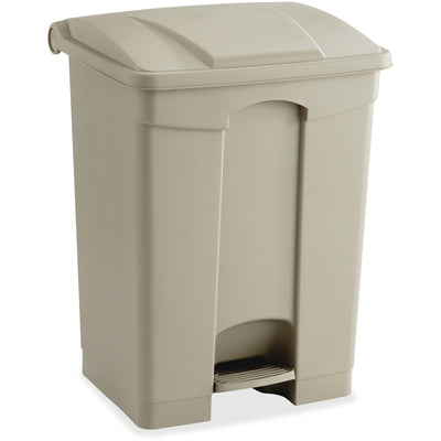 Safco Plastic Step-on Waste Receptacle, Tan, 17 gal, SAF9922TN