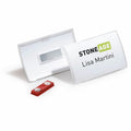 Durable Office Click Fold Magnet Badge Holder, Clear, 1 Pack, DBL821519