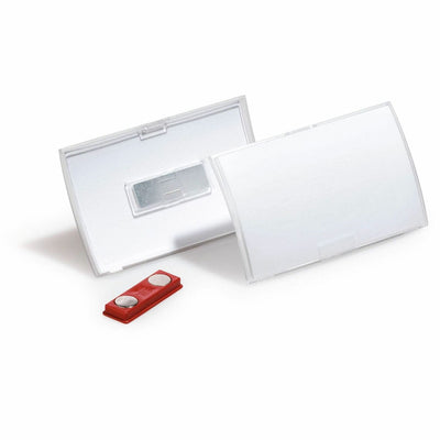Durable Office Click Fold Magnet Badge Holder, Clear, 1 Pack, DBL821519