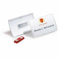 Durable Office Click Fold Magnet Badge Holder, Clear, 1 Pack, DBL821519