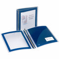 Avery Flexi-View 3 Ring Binders, Navy Blue, 8 1/2" Width x 11" Length, AVE17638