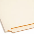 Smead Straight Tab Cut Letter Recycled Fastener Folder, Manila, 8 1/2" Width x 11" Length, 50 / Box, SMD34220