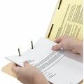 Smead Straight Tab Cut Letter Recycled Fastener Folder, Manila, 8 1/2" Width x 11" Length, 50 / Box, SMD34220