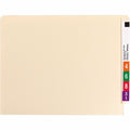 Smead Straight Tab Cut Letter Recycled Fastener Folder, Manila, 8 1/2" Width x 11" Length, 50 / Box, SMD34220