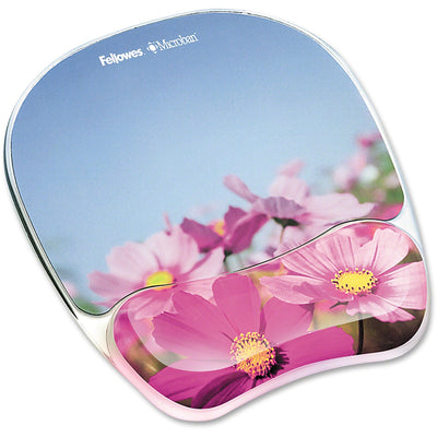 Fellowes Microban Photo Gel Mouse Pad Wrist Rest, Multicolor, FEL9179001