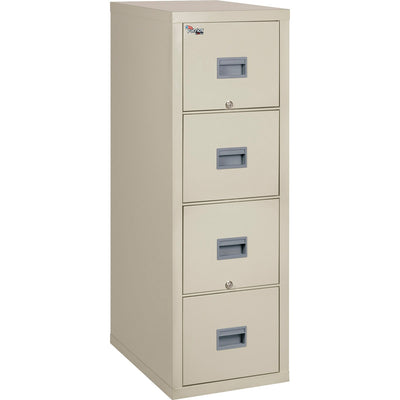 FireKing Security Patriot Series 4-Drawer Vertical Fire Files, Parchment, FIR4P2131CPA