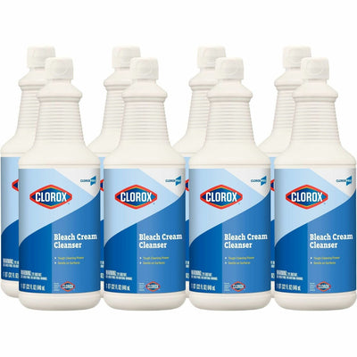 The Clorox CloroxPro™ Bleach Cream Cleanser, Clear, 8 / Carton, CLO30613