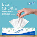 Kimberly-Clark Surpass Flat Box Facial Tissue for Business, White, 1 Carton, KCC21390