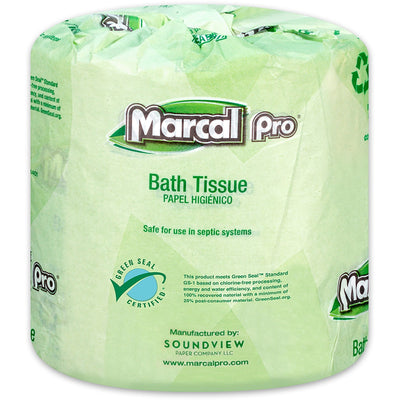 Marcal Pro 100% Recycled Bathroom Tissue, White, 48 / Carton, MRC5001
