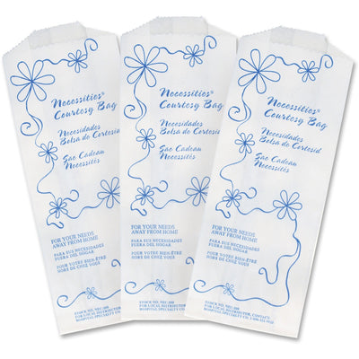 Hospeco Necessities Courtesy Bags, White, 500 / Carton, HOSNEC500