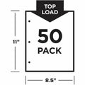 Avery Sheet Protector, Clear, 8 1/2" Width x 11" Length, 50 / Pack, AVE74204