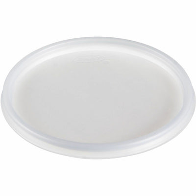 Dart Container 20 oz HIPS Plastic Non-vented Lid - Translucent, 10 / Carton, DCC20JLNV