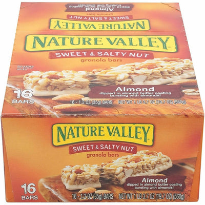 General Mills NATURE VALLEY Sweet & Salty Nut Bars, 16 / Box, GNMSN42068