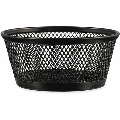 Universal Jumbo Mesh Storage Dish, 4.38" Diameter x 2"h, Black, UNV20014