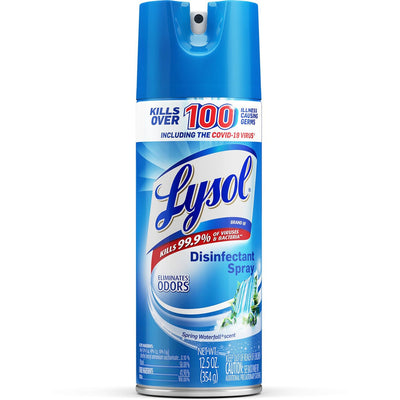 Reckitt Benckiser plc Lysol Spring Waterfall Disinfectant Spray, Clear, RAC02845