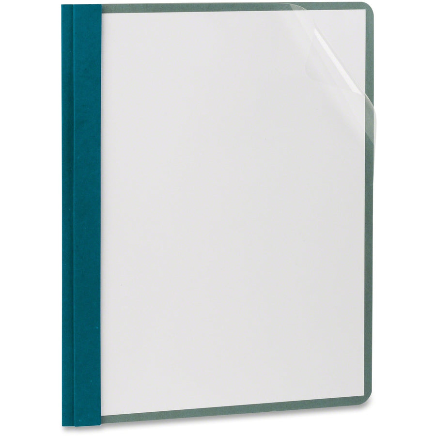 TOPS EarthWise Letter Recycled Report Cover, Blue, 8 1/2" Width x 11" Length, 25 / Box — view 1