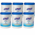 Gojo PURELL Sanitizing Wipes, White, 6 / Carton, GOJ911306CT