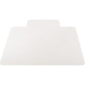 Lorell Nonstudded Wide Lip Chairmat, Clear, LLR82826