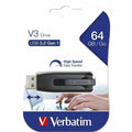 Verbatim America 64GB Store 'n' Go V3 USB 3.2 Gen 1 Flash Drive - Gray, VER49174