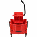 Genuine Joe Splash Shield Mop Bucket/Wringer, Red, GJO18800