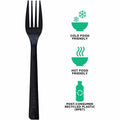 Eco-Products 6" Recycled Polystyrene Forks, Black, 20 / Carton, ECOEP-S112