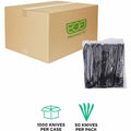 Eco-Products 6" Recycled Polystyrene Knives, Black, 20 / Carton, ECOEPS111