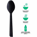 Eco-Products 6" Recycled Polystyrene Spoons, Black, 20 / Carton, ECOEP-S113