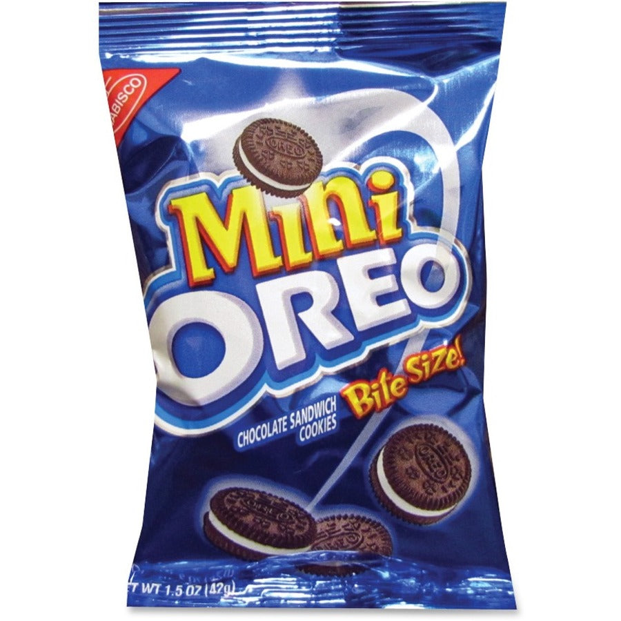 Mondelez Oreo Mini Chocolate Sandwich Cookies, 60 / Carton — view 1