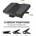Fellowes Ultimate Foot Support, Gray, FEL8067001