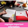 3M Post-it Flags in Desk Grip Dispenser, Yellow, 200 / Pack, MMM680HVYW