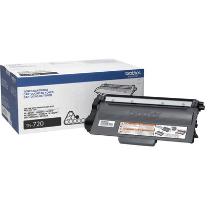 Brother TN720 Original Laser Toner Cartridge - Black -, BRTTN720