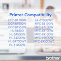 Brother TN750 Original High Yield Laser Toner Cartridge - Black -, BRTTN750