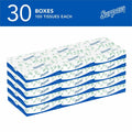 Kimberly-Clark Surpass Flat Box Facial Tissue for Business, White, 1 Carton, KCC21340