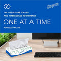 Kimberly-Clark Surpass Flat Box Facial Tissue for Business, White, 1 Carton, KCC21340