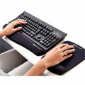 Fellowes PlushTouch Microban Mouse Pad Wrist Rest, Black, FEL9252001