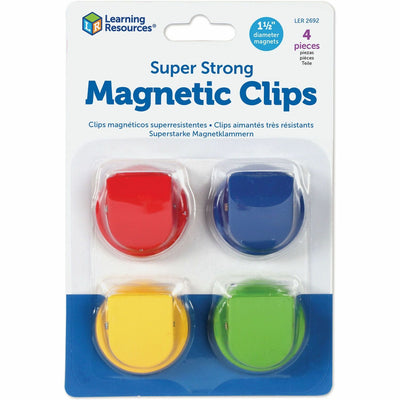 Learning Resources Super Strong Magnetic Clips Set, Assorted, 4 / Pack — view 1